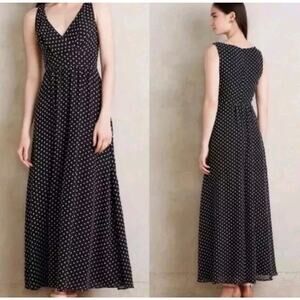 Anthropologie Clipdot Maxi Dress by Eva Franco Size 4